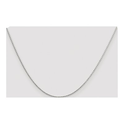 Sterling Silver 1.25mm Diamond-Cut Round Wheat Chain – view 4