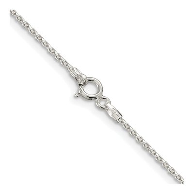Sterling Silver 1.25mm Diamond-Cut Round Wheat Chain – view 3