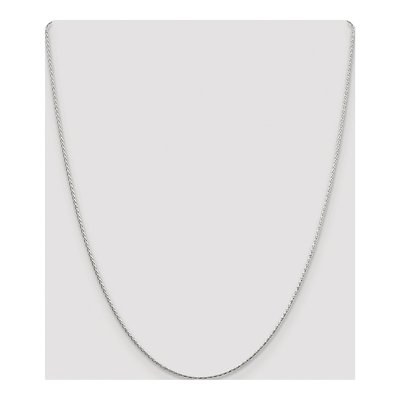 Sterling Silver 1.25mm Diamond-Cut Round Wheat Chain – view 4