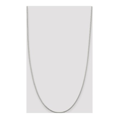 Sterling Silver 1.45mm Diamond-Cut Round Wheat Chain – view 4