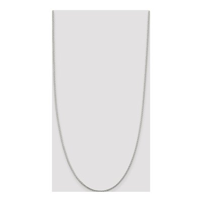 Sterling Silver 1.45mm Diamond-Cut Round Wheat Chain – view 4