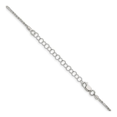 Sterling Silver 1.45mm Diamond-Cut Round Wheat Chain – view 3
