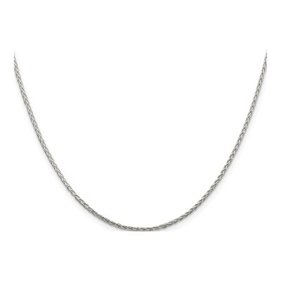 Sterling Silver 1.45mm Diamond-Cut Round Wheat Chain – view 2