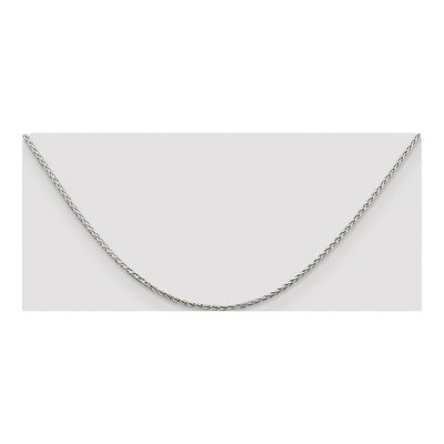 Sterling Silver 1.45mm Diamond-Cut Round Wheat Chain – view 4