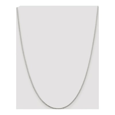 Sterling Silver 1.45mm Diamond-Cut Round Wheat Chain – view 4