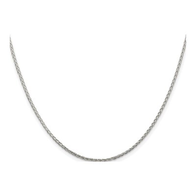 Sterling Silver 1.45mm Diamond-Cut Round Wheat Chain – view 2