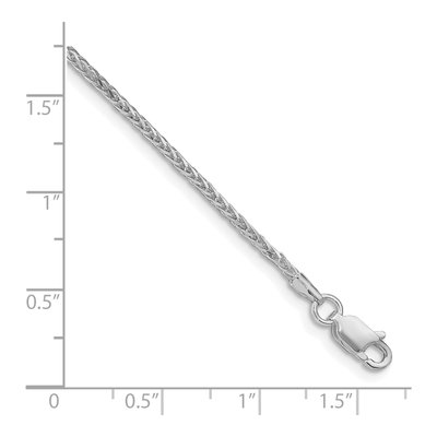 Sterling Silver 1.45mm Diamond-Cut Round Wheat Chain Bracelet – view 2