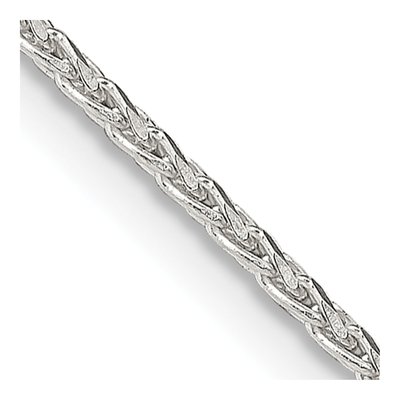 Sterling Silver 1.7mm Diamond-Cut Round Wheat Chain