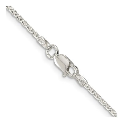 Sterling Silver 1.7mm Diamond-Cut Round Wheat Chain – view 3