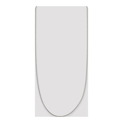 Sterling Silver 1.7mm Diamond-Cut Round Wheat Chain – view 4