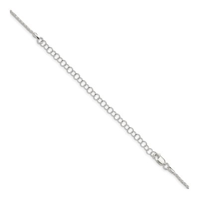 Sterling Silver 1.7mm Diamond-Cut Round Wheat Chain – view 3
