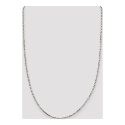 Sterling Silver 1.7mm Diamond-Cut Round Wheat Chain – view 4