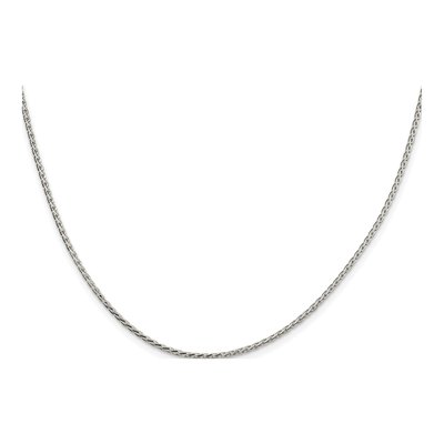 Sterling Silver 1.7mm Diamond-Cut Round Wheat Chain – view 2