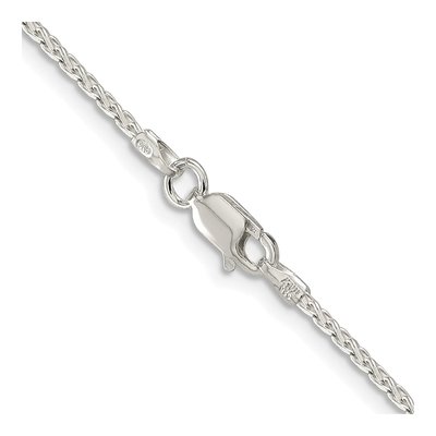 Sterling Silver 1.7mm Diamond-Cut Round Wheat Chain – view 3