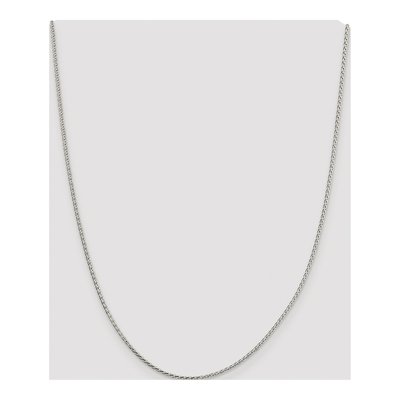 Sterling Silver 1.7mm Diamond-Cut Round Wheat Chain – view 4