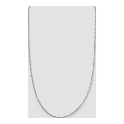 Sterling Silver 1.7mm Diamond-Cut Round Wheat Chain – view 4
