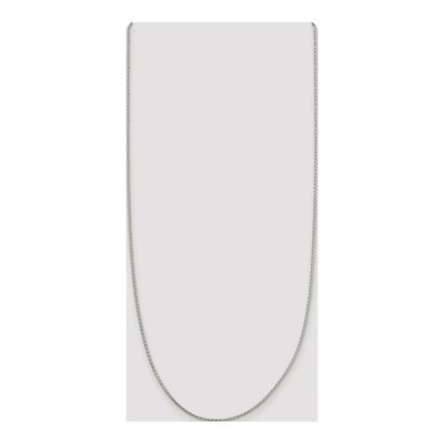 Sterling Silver 1.7mm Diamond-Cut Round Wheat Chain – view 4