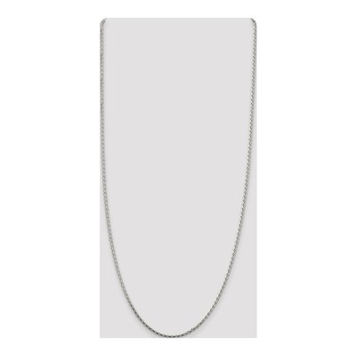 Sterling Silver 2.15mm Diamond-Cut Round Wheat Chain – view 4