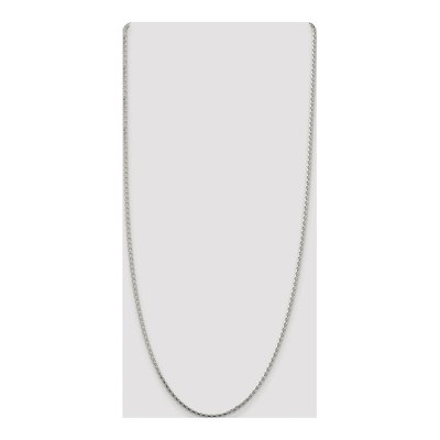 Sterling Silver 2.15mm Diamond-Cut Round Wheat Chain – view 4