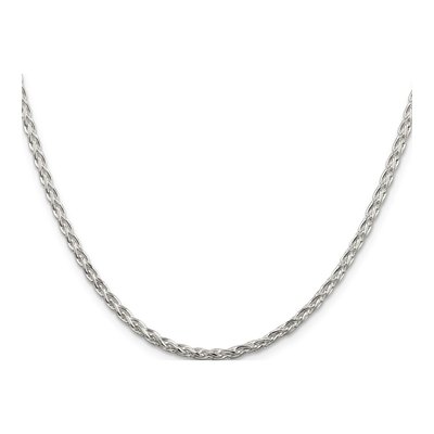 Sterling Silver 2.85mm Diamond-Cut Round Wheat Chain – view 2