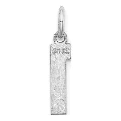 Sterling Silver Number 1 Charm – view 4