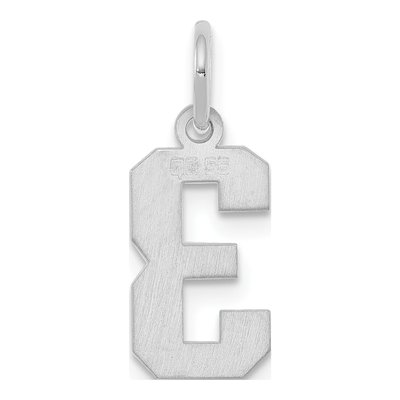 Sterling Silver Number 3 Charm – view 4