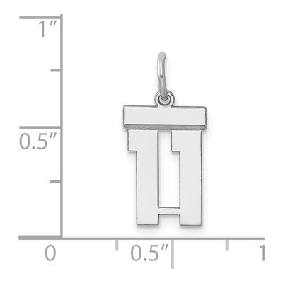 Sterling Silver Number 11 Charm – view 4