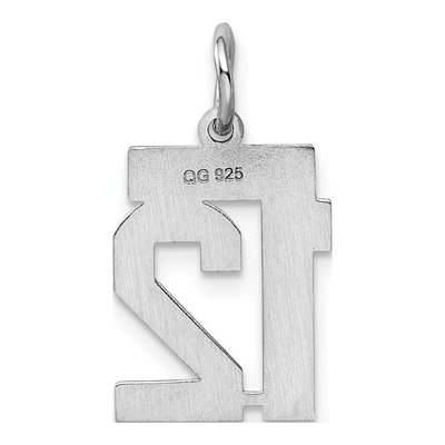 Sterling Silver Number 12 Charm – view 4