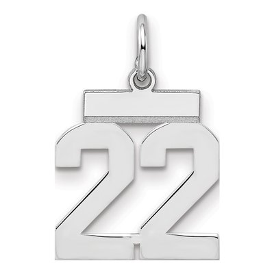 Sterling Silver Number 22 Pendant