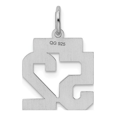 Sterling Silver Number 52 Charm – view 5
