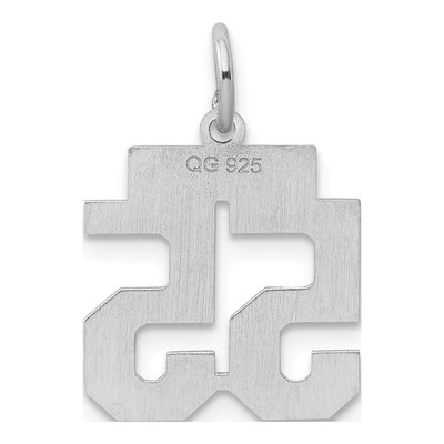 Sterling Silver Number 55 Charm – view 5