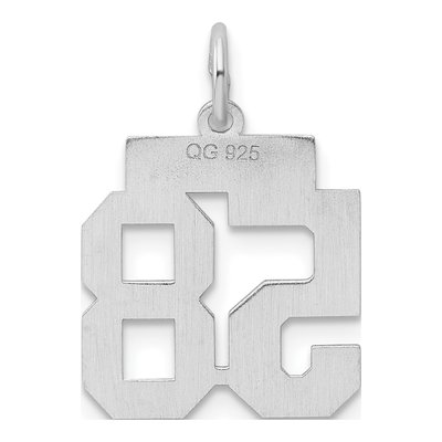 Sterling Silver Number 58 Charm – view 5