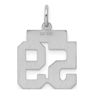 Sterling Silver Number 59 Pendant – view 5