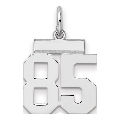 Sterling Silver Number 85 Charm