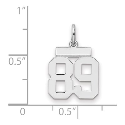 Sterling Silver Number 89 Pendant – view 2