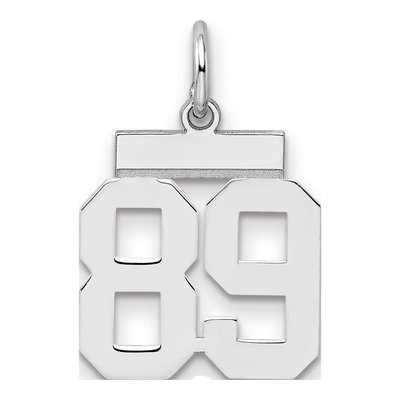 Sterling Silver Number 89 Pendant