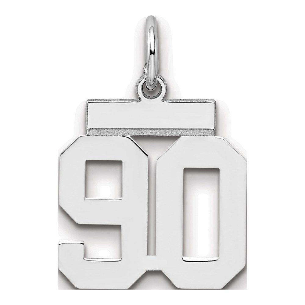 Sterling Silver Number 90 Charm