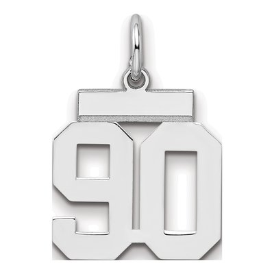 Sterling Silver Number 90 Charm