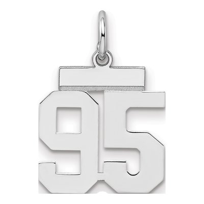 Sterling Silver Number 95 Charm
