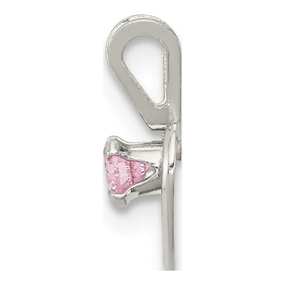 Girls' Sterling Silver Pink CZ Heart Jewelry Set – view 6