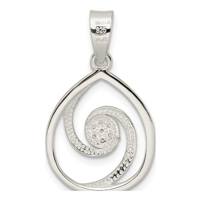 Sterling Silver CZ Teardrop Pendant & Earring Set – view 8