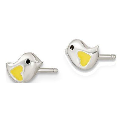 Girls' Sterling Silver Bird Necklace & Earring Set – view 4