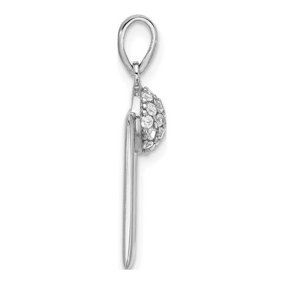 Sterling Silver CZ Rectangle Earrings & Pendant Set – view 5