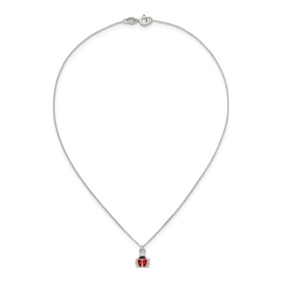 Sterling Silver Ladybug Necklace & Earrings Set – view 6