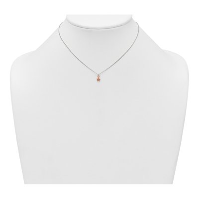 Girls' Sterling Silver Star CZ Necklace & Earring Set – view 4