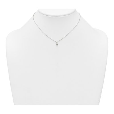 Girls' Sterling Silver CZ Necklace & Earring Set – view 4