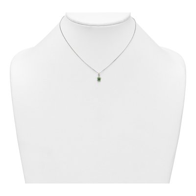 Girls' Sterling Silver Green Turtle Necklace & Earring Set – view 5