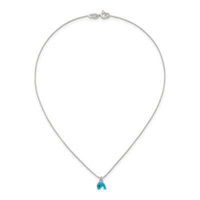 Girls' Sterling Silver Dolphin Necklace & Earring Set – view 6