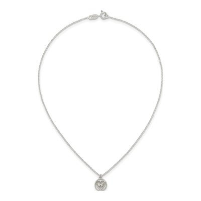 Kids' Sterling Silver Butterfly Heart Necklace & Earring Set – view 6