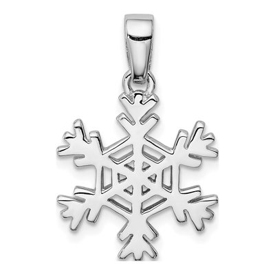 Sterling Silver Snowflake Earrings & Pendant Set – view 4